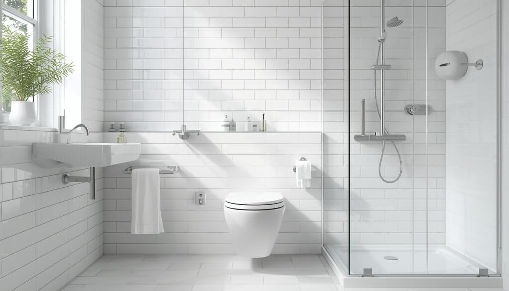 vvs-service af et Moderne badeværelse med glasbruser